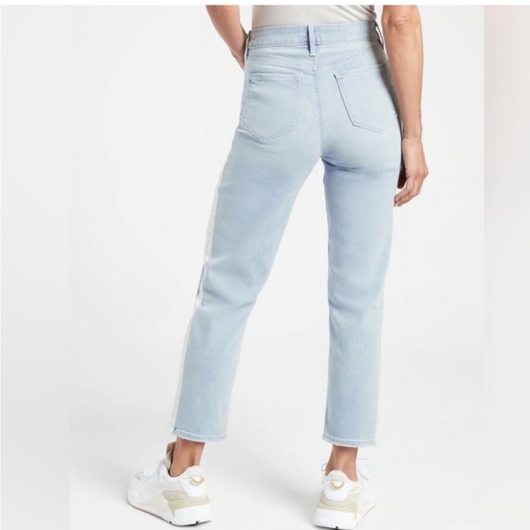 Athleta Sculptek straight leg racing stripe pant - Picture 2 of 8